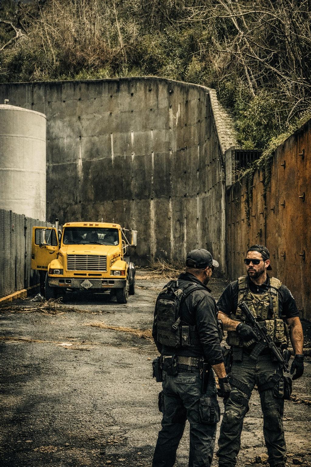 365 SMG SOG team conducting site reconnaissance near damaged infrastructure following a major storm