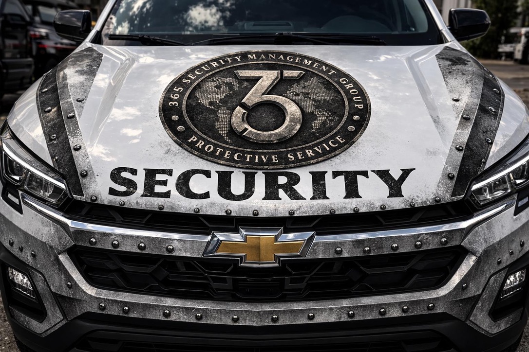 365 Security Management Group hood emblem